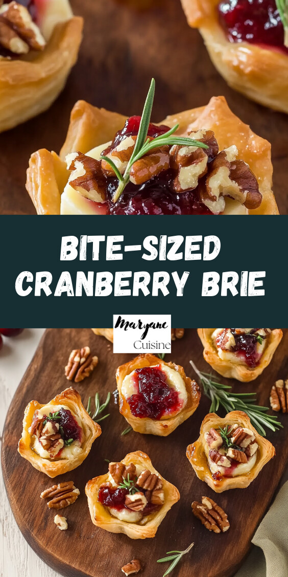 Bite-Sized Cranberry Brie Delights