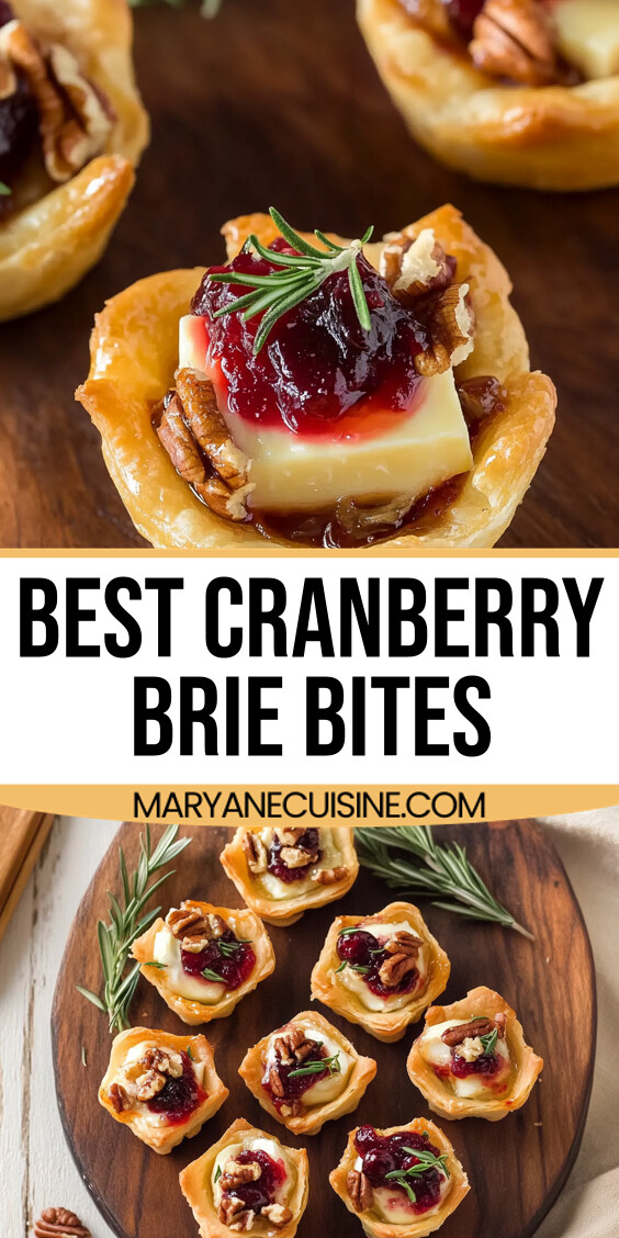 Best Cranberry Brie Bites Recipe