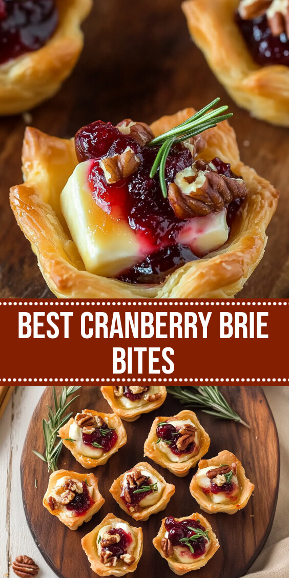 Best Cranberry Brie Bites Recipe