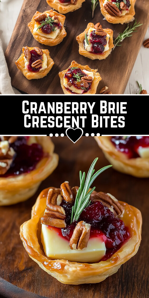 Cranberry Brie Crescent Bites