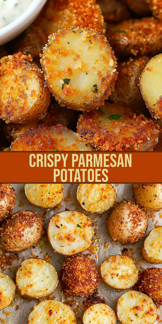 Crispy Parmesan Potatoes Delight