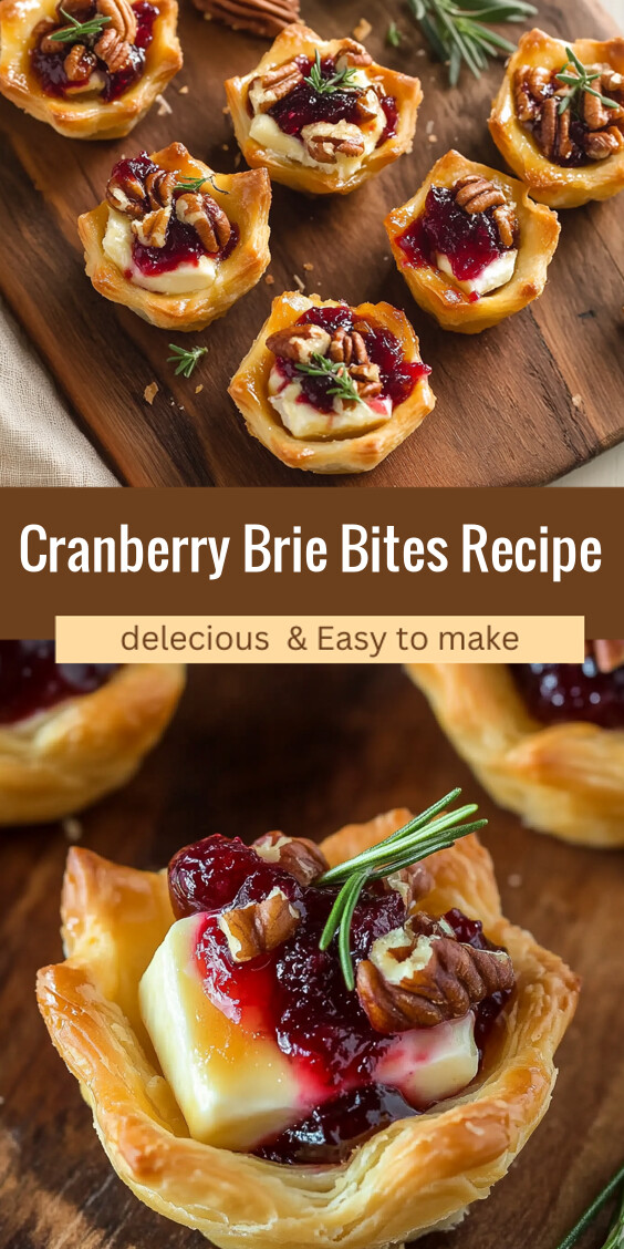 Cranberry Brie Bites Appetizer