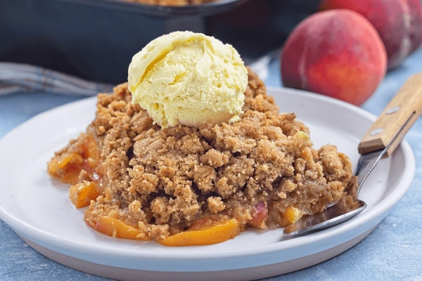 HOMEMADE FRESH PEACH CRISP RECIPE