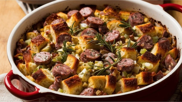 Sausage Stuffing with Fresh Herbs recipe