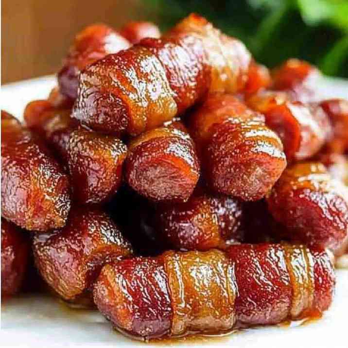 Brown Sugar Bacon Wrapped Smokies