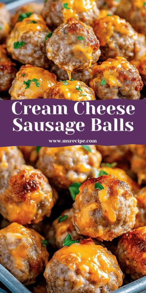 Classic Cream Cheese Sausage Balls