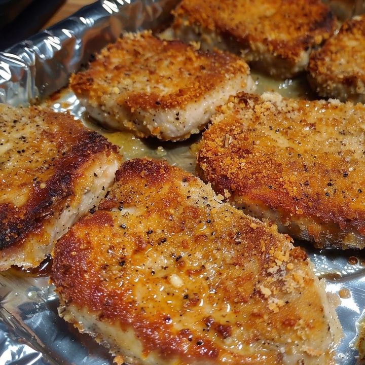 Parmesan Baked Pork Chops