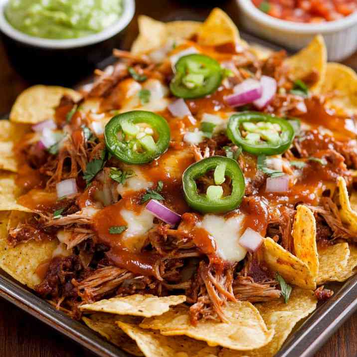 Pulled pork nachos