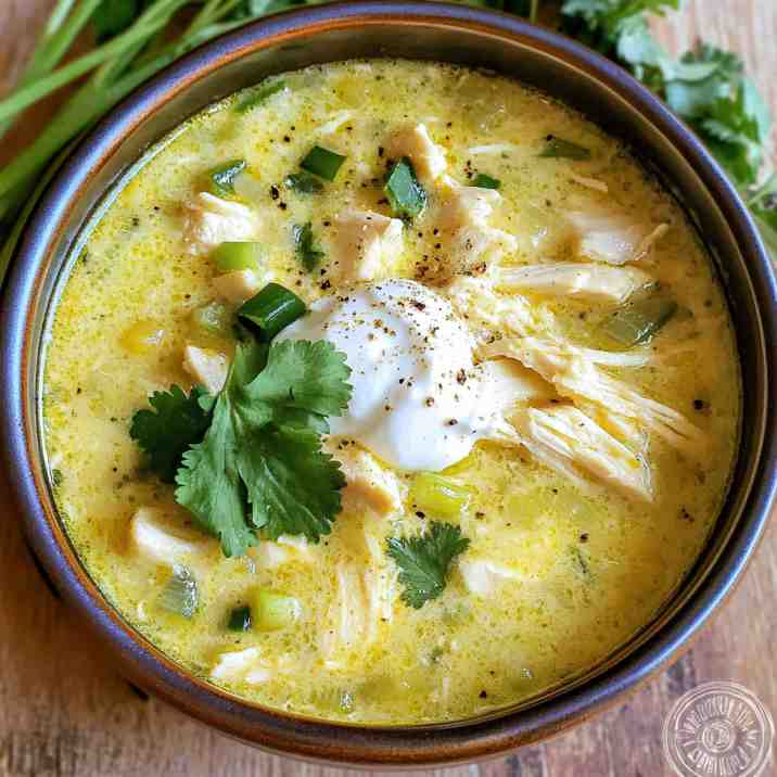 SLow Cooker Green Enchiladas Chicken Soup